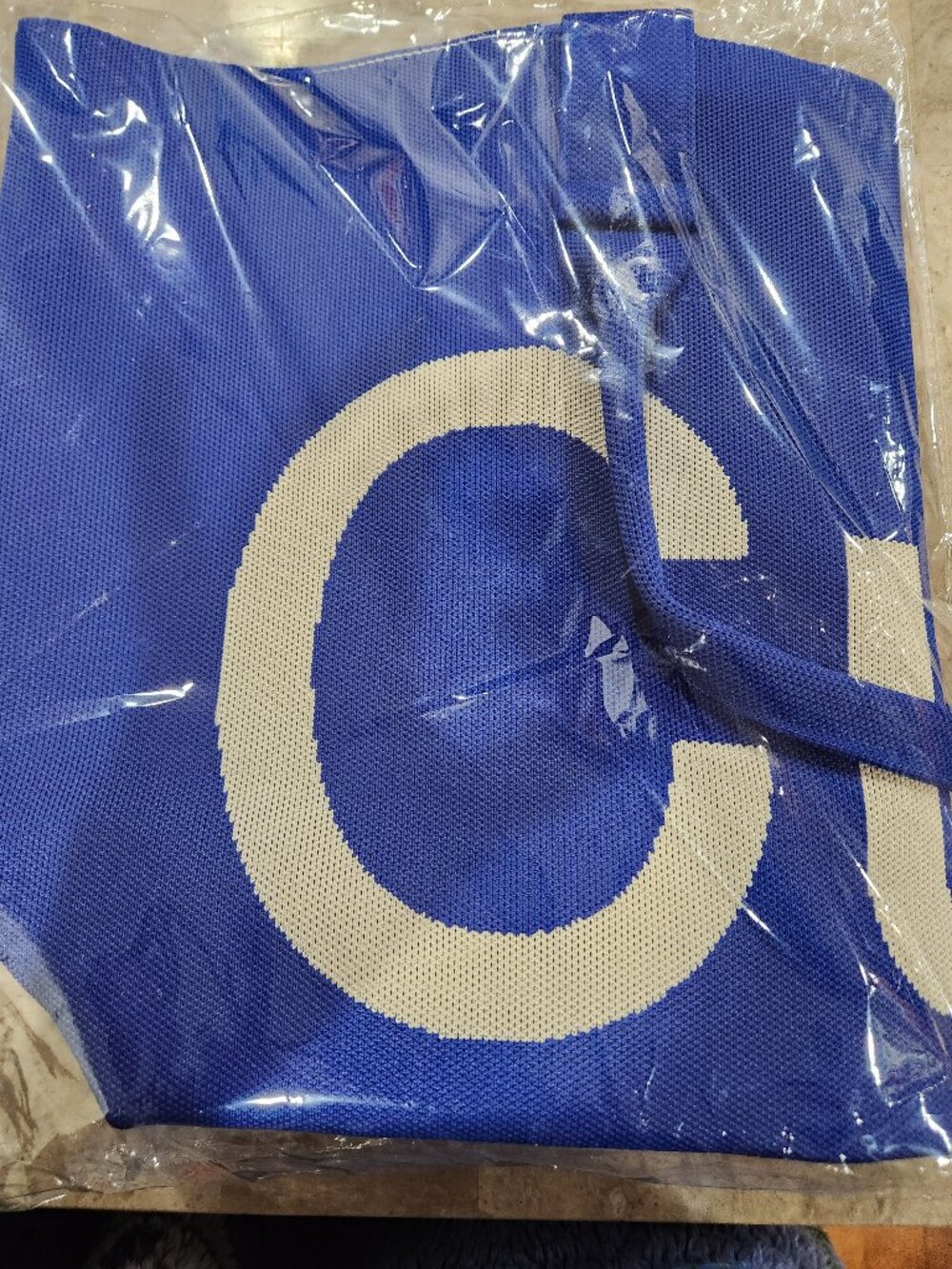 Curves Knit Tote (Sapphire)